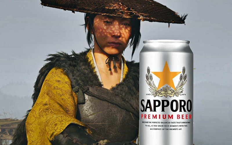 Ghost of Yotei trifft Sapporo: Bier und Spiel in perfekter Symbiose